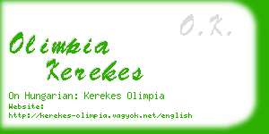 olimpia kerekes business card